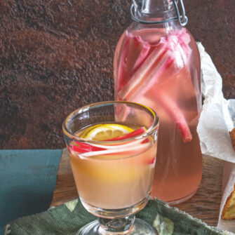 kefir di acqua aromatizzato al rabarbaro