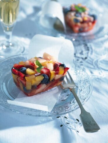 Miscellanea di frutta in gelo