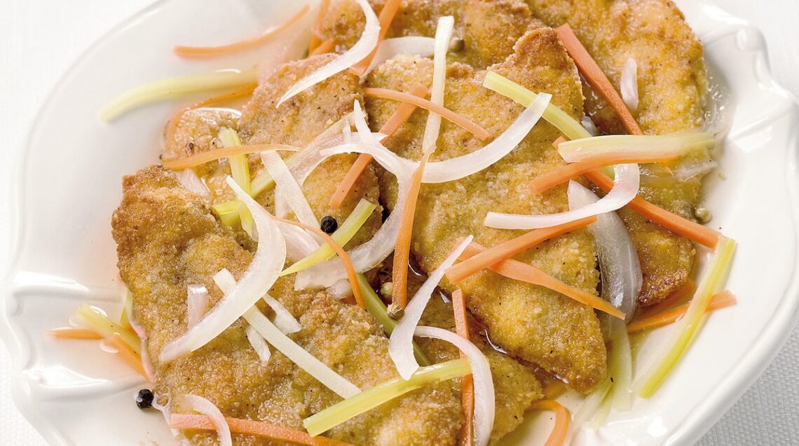cotolettine di pesce persico in carpione