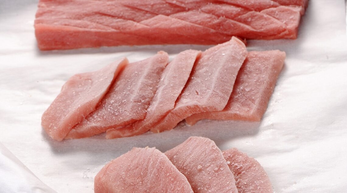 tranci di pesce congelati