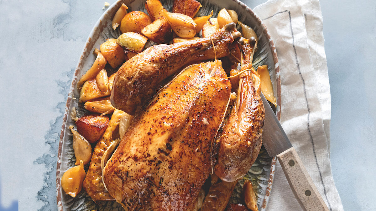 Pollo arrosto ai 40 spicchi d’aglio