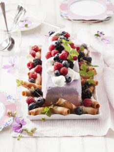 Torta di gelato ai frutti di bosco