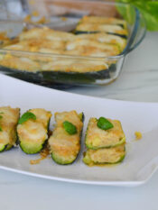 Zucchine ripiene con mozzarella1