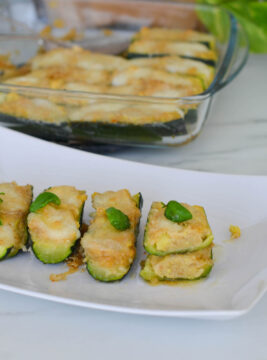 Zucchine ripiene con mozzarella1