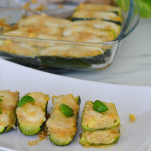 Zucchine ripiene con mozzarella1