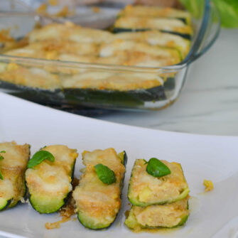 Zucchine ripiene con mozzarella1