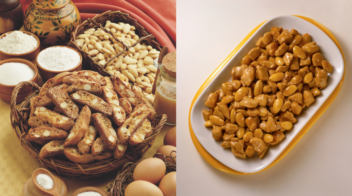cantucci e pollo alle mandorle