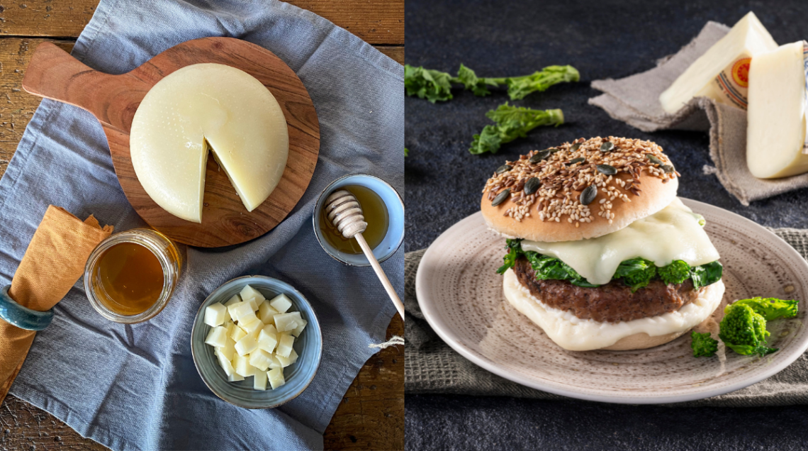 casciotta a tavola: con miele e nell'hamburger