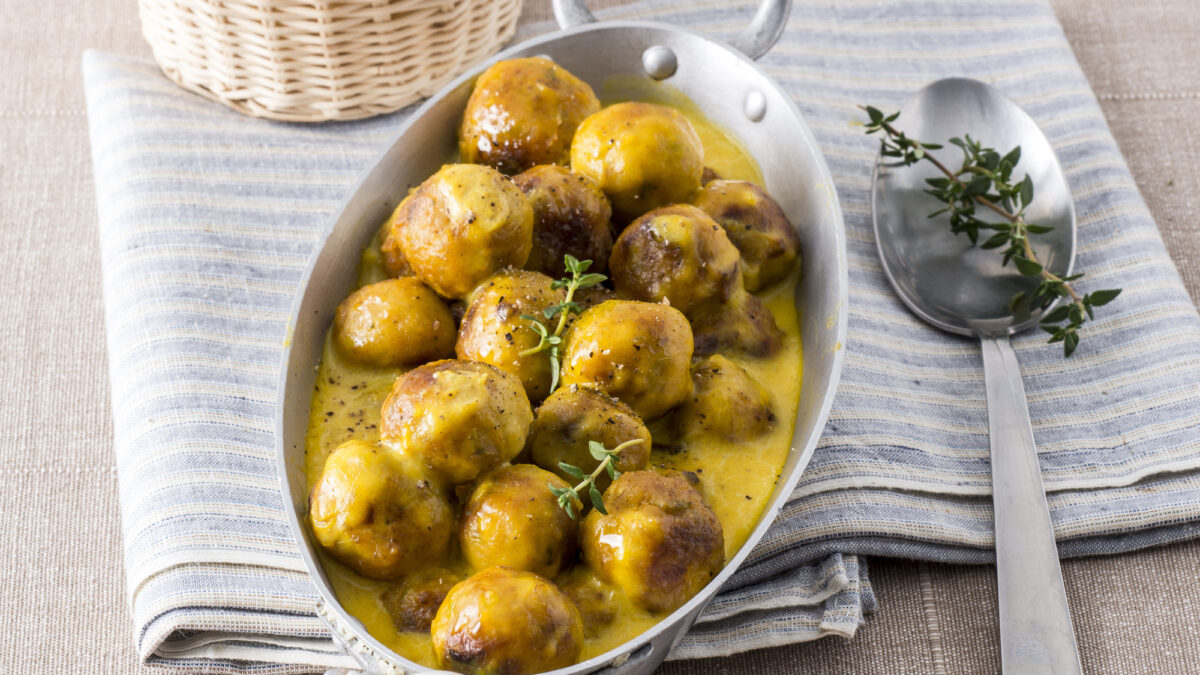 Polpette di tacchino allo zafferano e porri