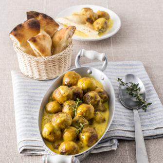 Polpette di tacchino allo zafferano e porri