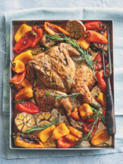 Pollo alla birra con peperoni