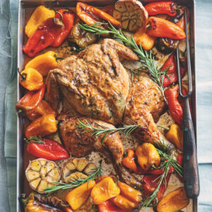 Pollo alla birra con peperoni