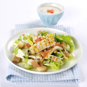Calamari grigliati con lattuga e pompelmo