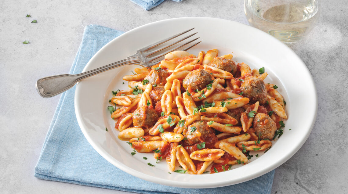 Capunti con polpette di cavallo