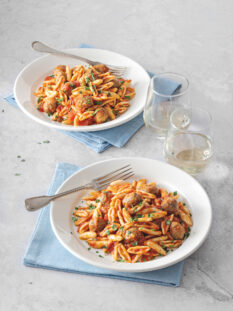 Capunti con polpette di cavallo