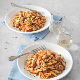 Capunti con polpette di cavallo