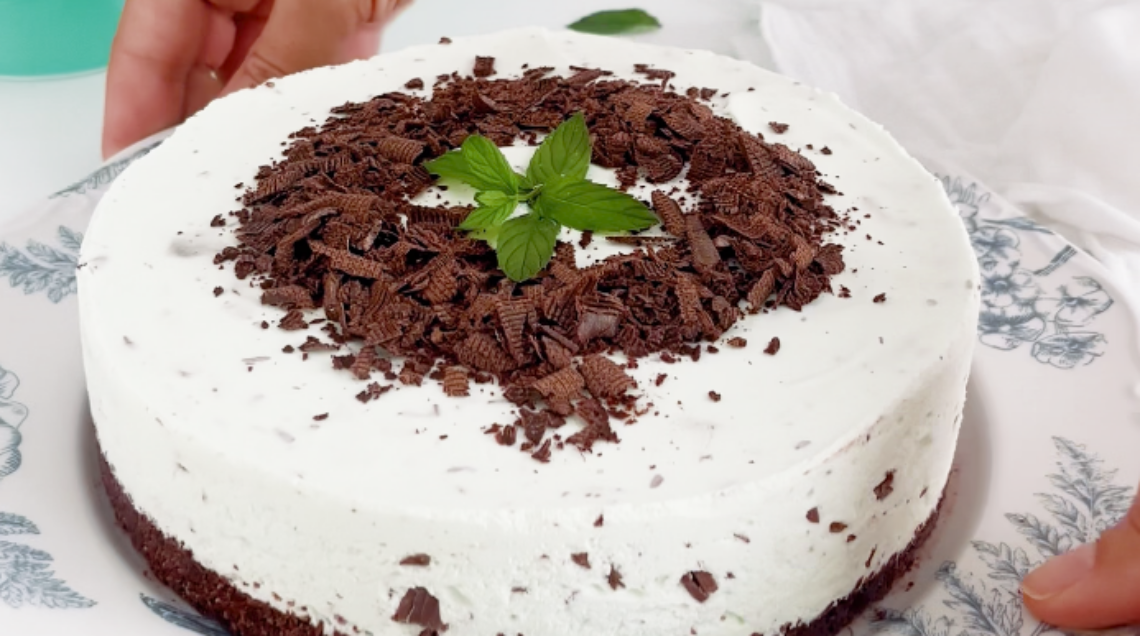 Cheesecake menta e cioccolato