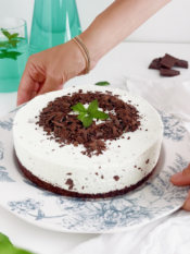 Cheesecake menta e cioccolato