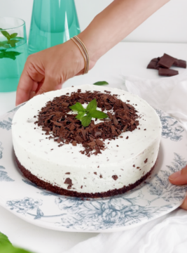 Cheesecake menta e cioccolato