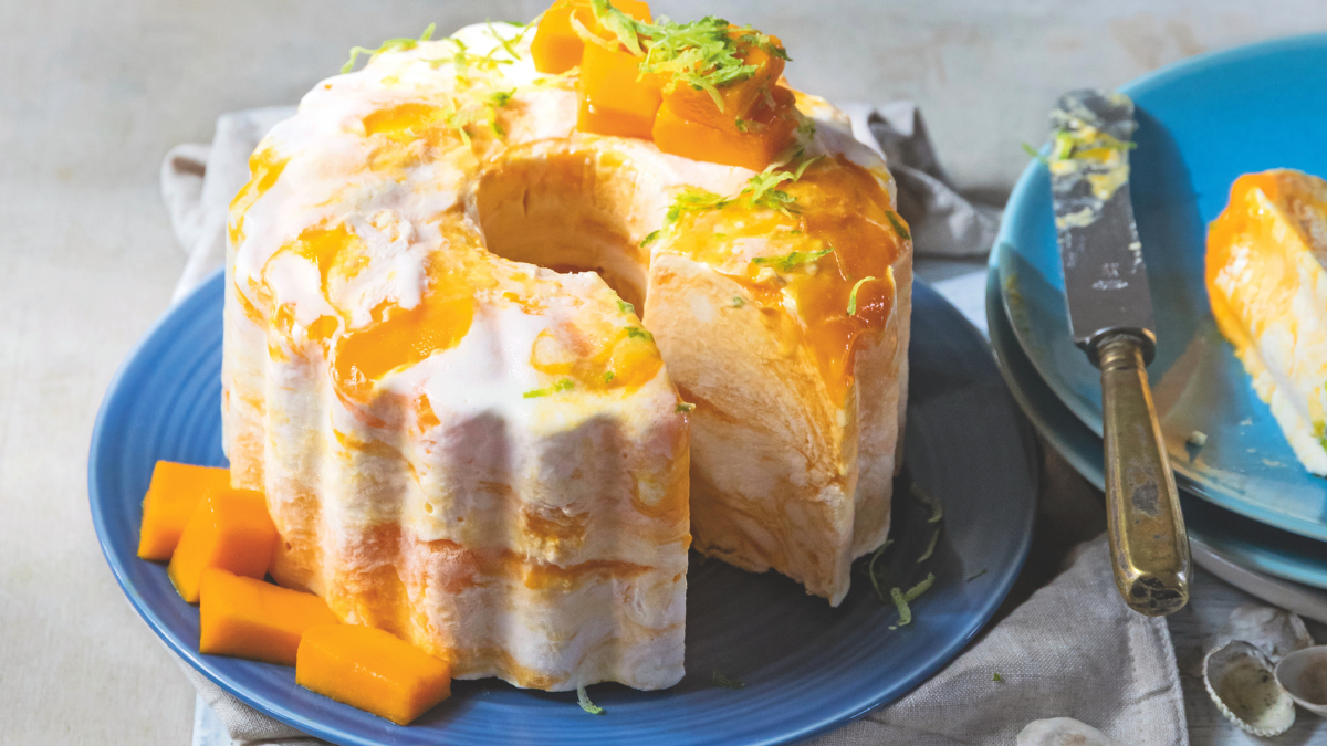 Semifreddo al mango e panna acida con lime