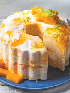 Semifreddo variegato al mango
