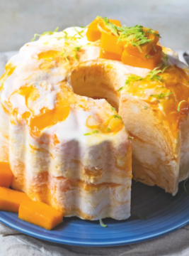 Semifreddo variegato al mango