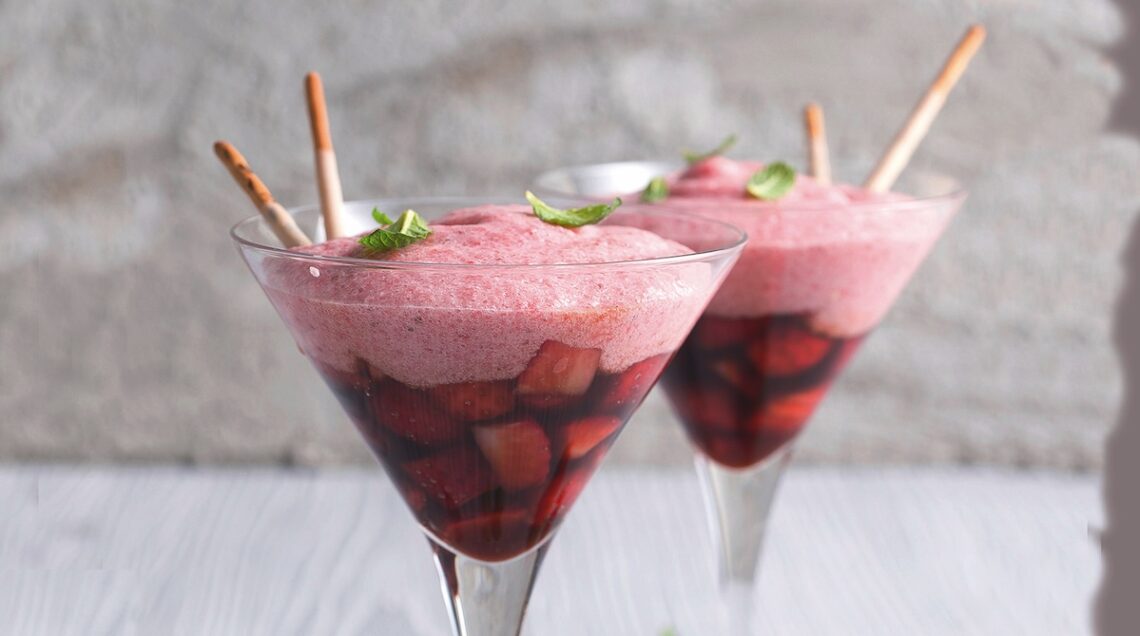 Sorbetto di fragole al balsamico