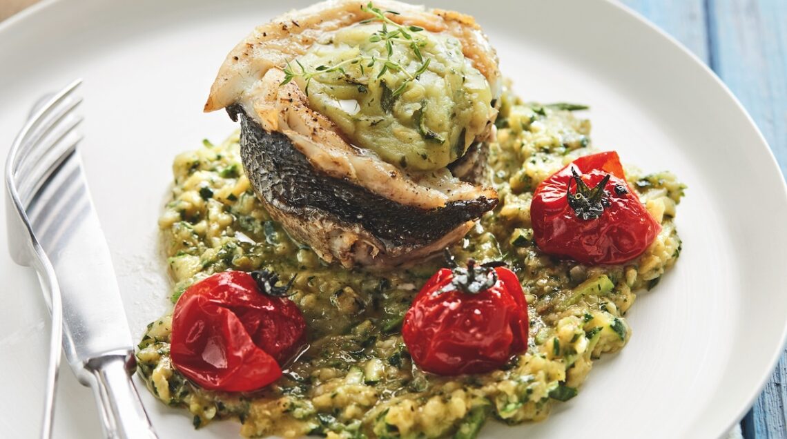 Turbantini di branzino con zucchine