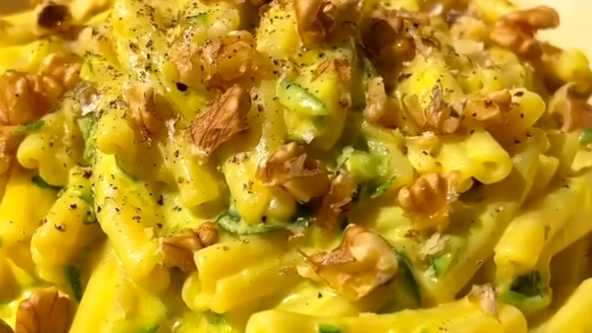 Caserecce cremose con zucchine e zafferano