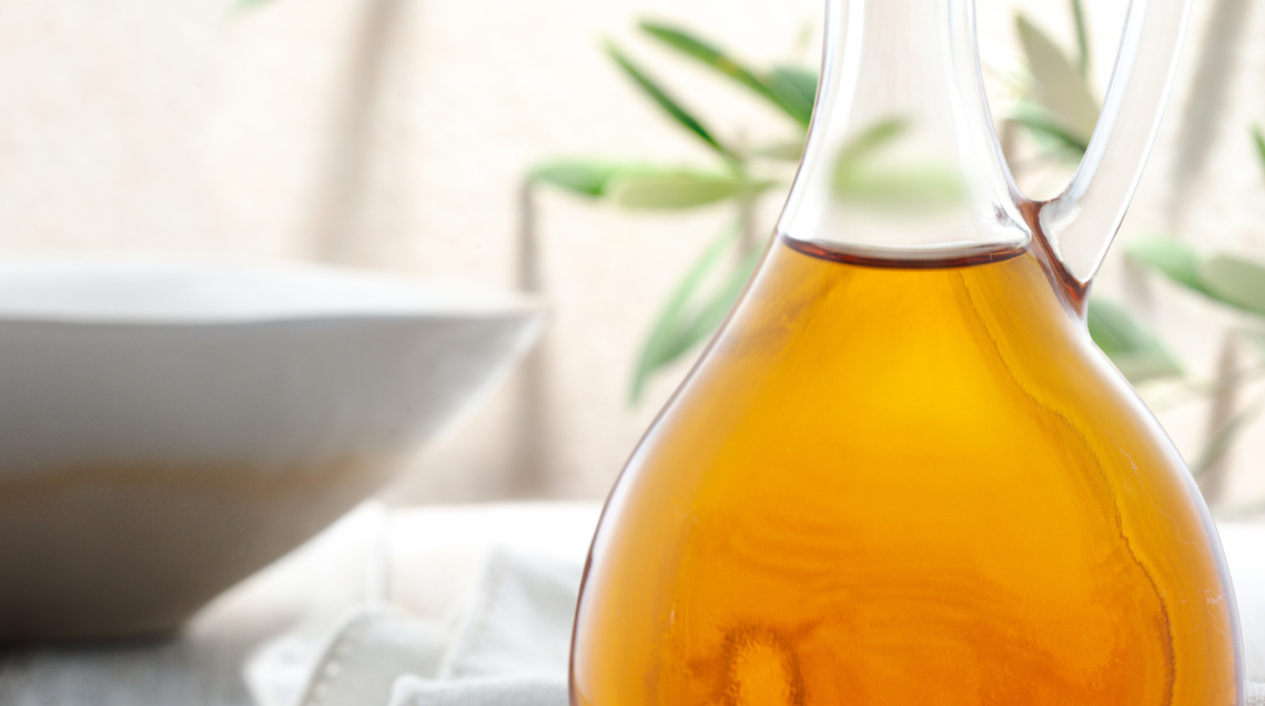Ampolla di vetro contenente la colatura di alici