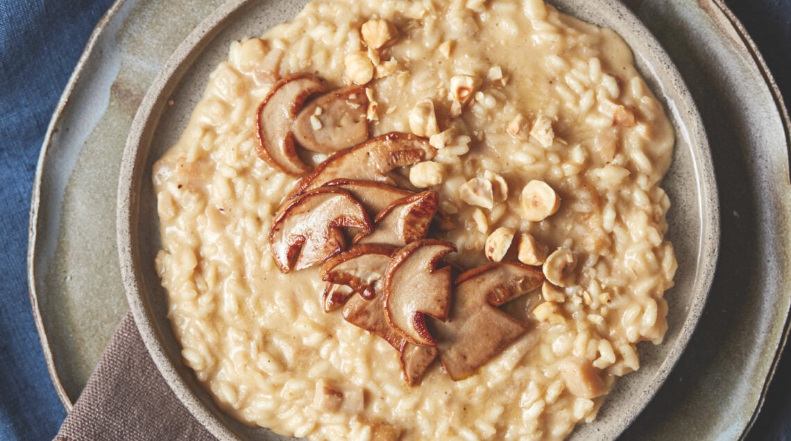 Risotto mantecato alle nocciole