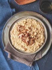 Risotto mantecato alle nocciole