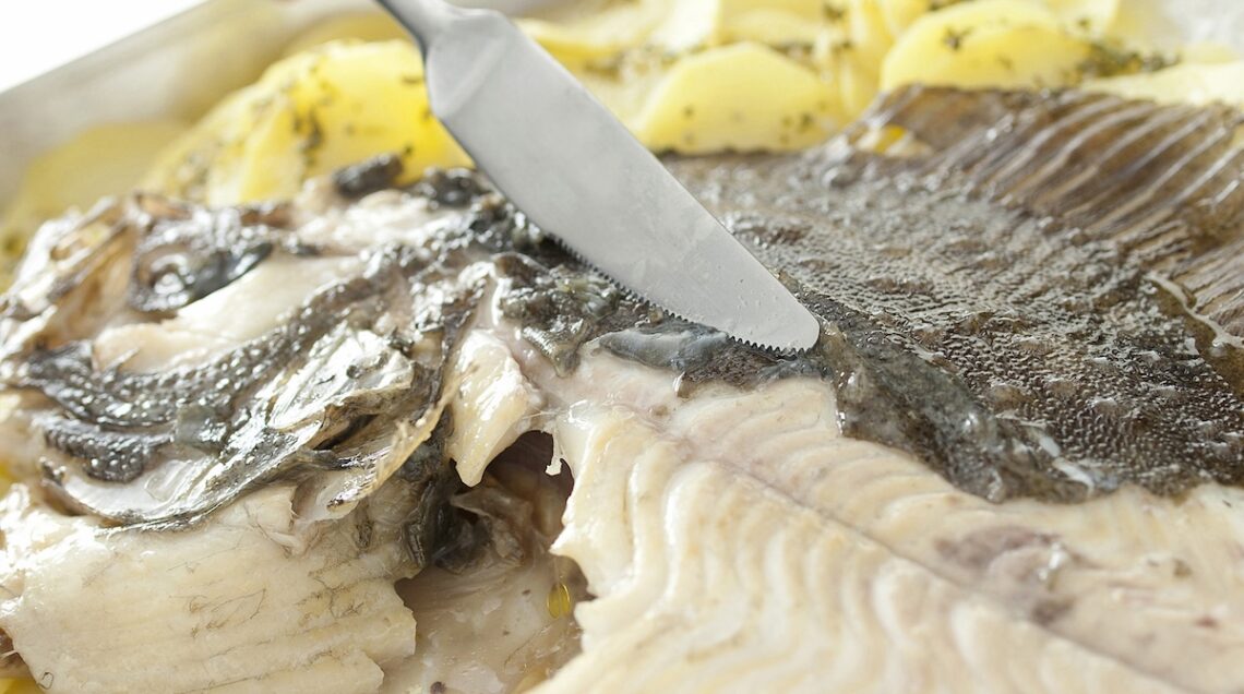 rombo cotto con patate semispellato