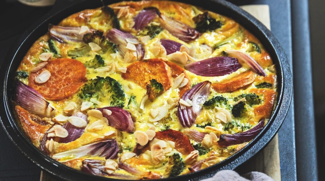 Frittata soffice al forno con ortaggi
