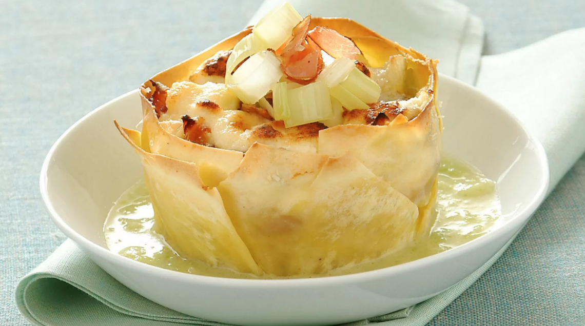 Sformatini allo speck in salsa delicata
