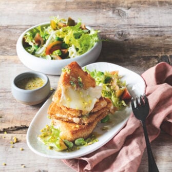 Cotolette di caciocavallo con citronnette ai pistacchi