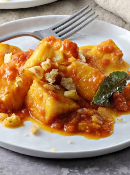 Bocconcini di merluzzo in umido