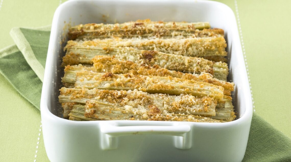Cardi gratinati al pecorino toscano