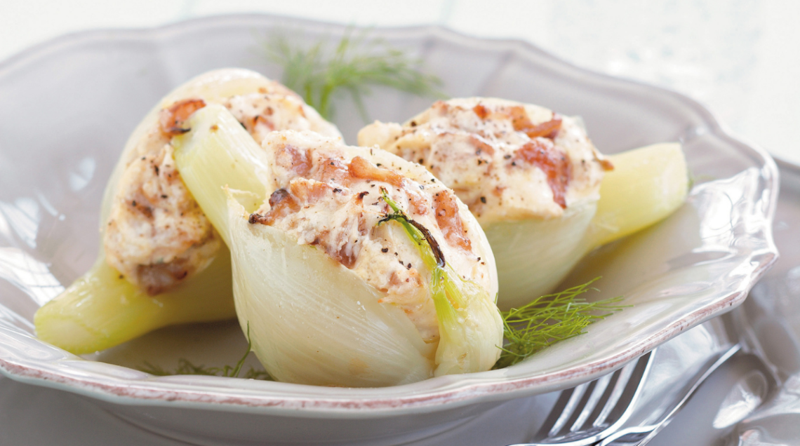 Finocchi ripieni con ricotta e pecorino