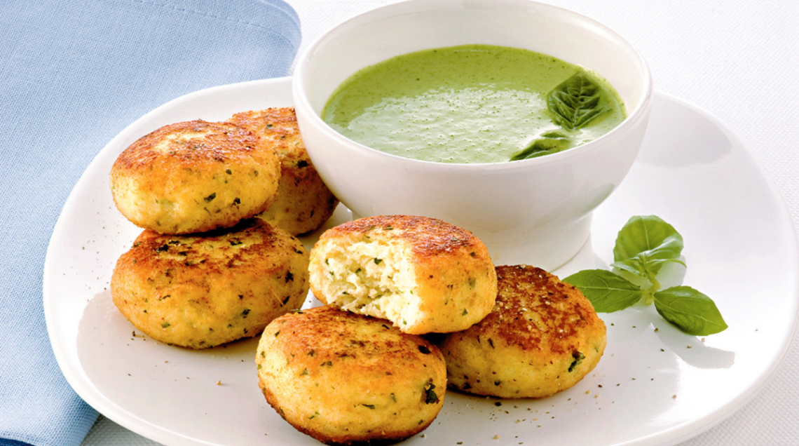 Polpette di merluzzo con salsa verde
