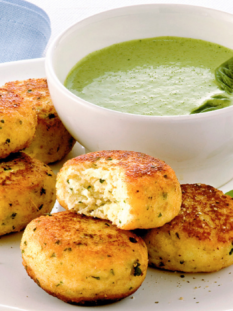 Polpette di merluzzo con salsa verde