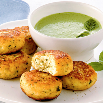 Polpette di merluzzo con salsa verde