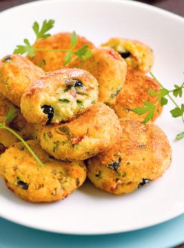 Polpette di merluzzo e patate alle olive