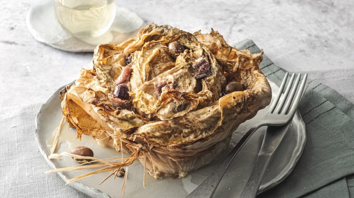 Radicchio variegato di castelfranco al cartoccio