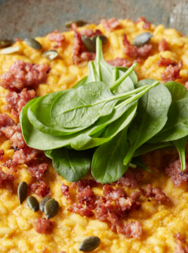 piatto gourmand per l'autunno profumato con noce moscata. Ideale anche in caso di ospiti