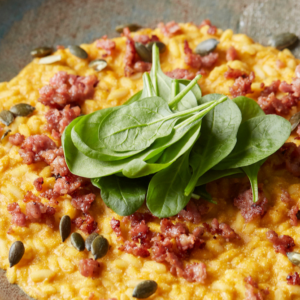 piatto gourmand per l'autunno profumato con noce moscata. Ideale anche in caso di ospiti