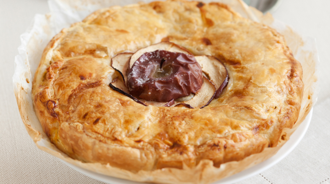 sfogliata di mele alla crema