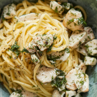 Tagliolini con ricciola al finocchietto
