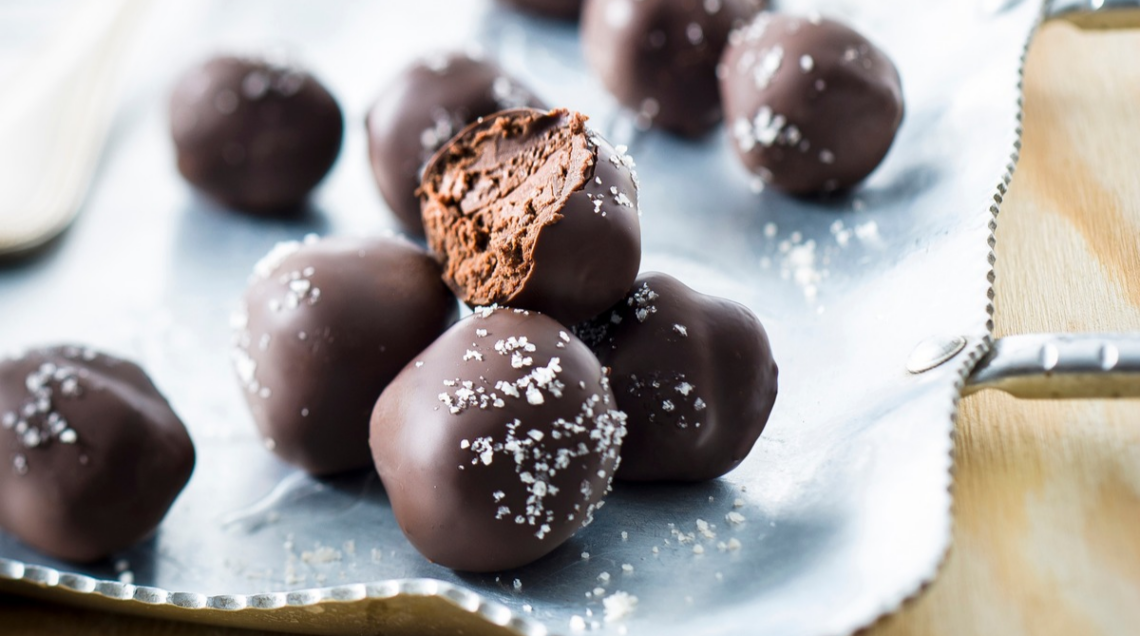 tartufi di cioccolato al sale di Cervia