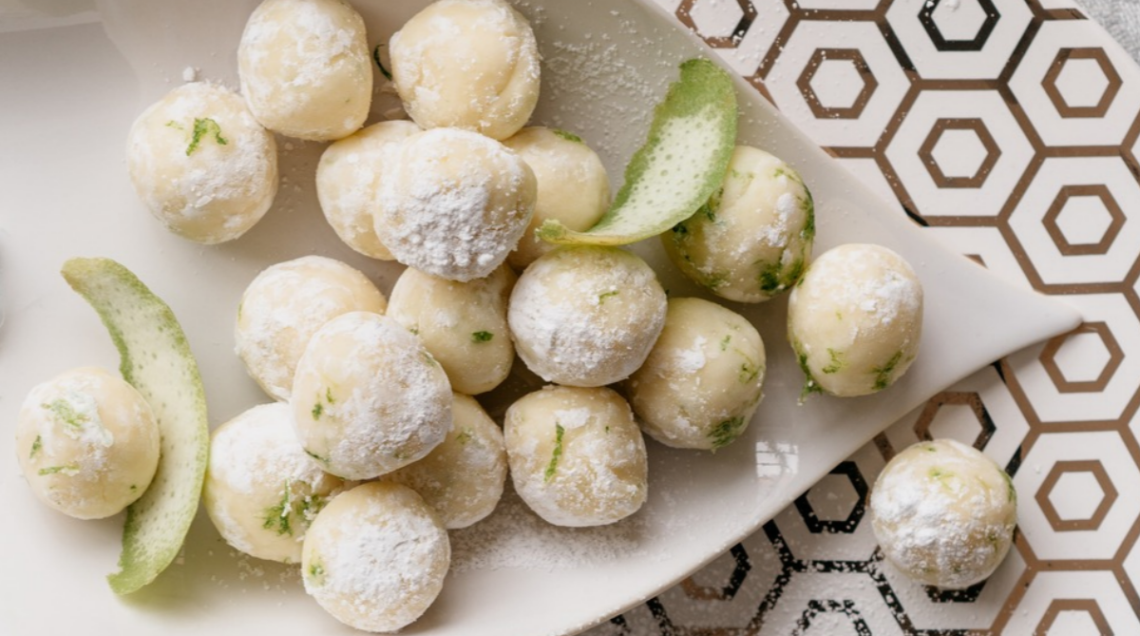 tartufi di cioccolato bianco al bergamotto